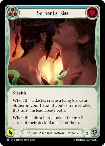 Serpents Kiss (Blue) (Compendium of Rathe) Near Mint Foil