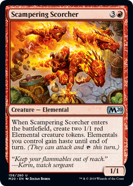 Scampering Scorcher (Magic 2020 Core Set) Near Mint Foil