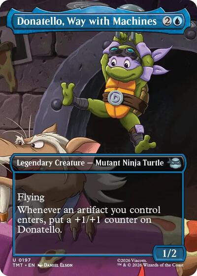 Donatello, Way with Machines (Borderless) (Teenage Mutant Ninja Turtles) Near Mint Foil