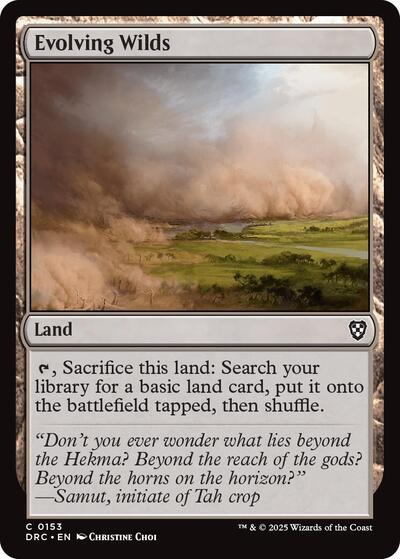 Evolving Wilds (0153) (Commander: Aetherdrift) Near Mint