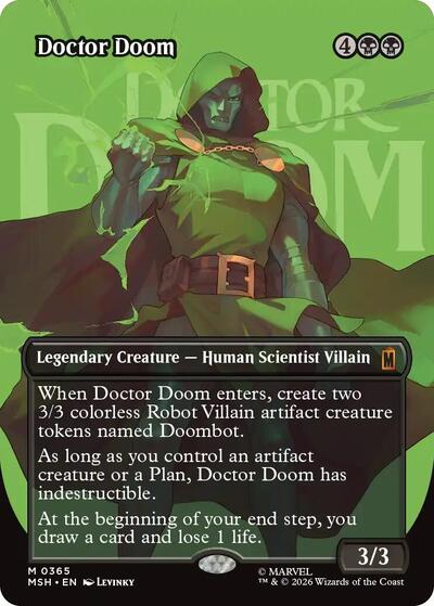 Doctor Doom (Borderless) (365) (Marvel Super Heroes) Near Mint Foil