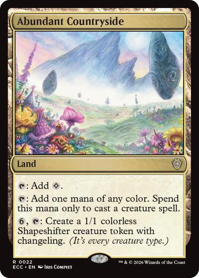 Abundant Countryside (Commander: Lorwyn Eclipsed) Near Mint