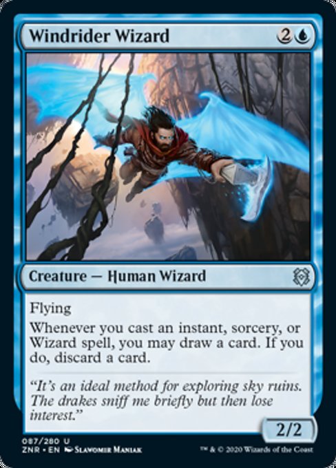 Windrider Wizard (Zendikar Rising) Near Mint