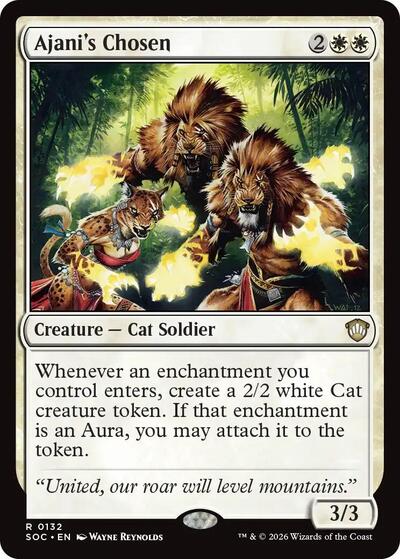 Ajani's Chosen (Commander: Secrets of Strixhaven) Near Mint