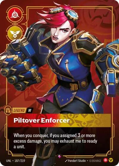 Vi Piltover Enforcer (Unleashed) Near Mint Foil