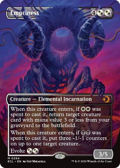 Emptiness (Borderless) (Lorwyn Eclipsed) Near Mint