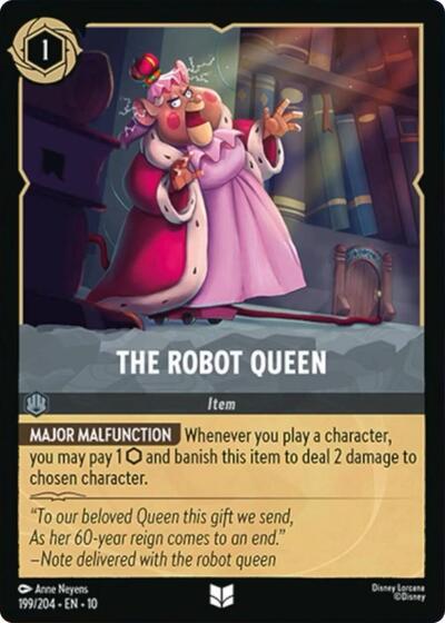 The Robot Queen (Whispers in the Well) Near Mint Cold Foil