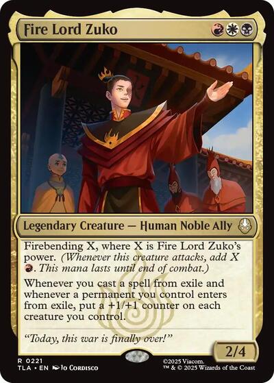 Fire Lord Zuko (Avatar: The Last Airbender) Light Play Foil