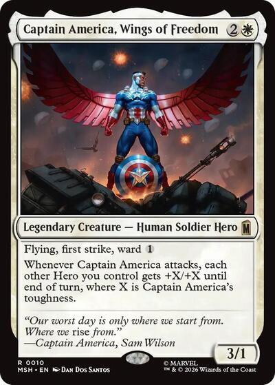 Captain America, Wings of Freedom (Marvel Super Heroes) Near Mint