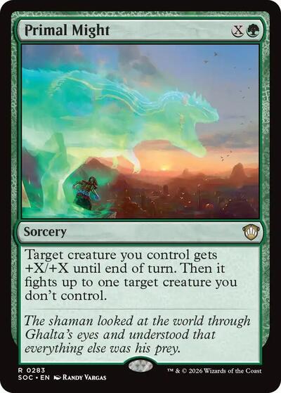 Primal Might (Commander: Secrets of Strixhaven) Near Mint