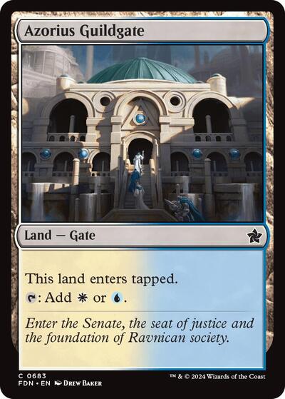 Azorius Guildgate (Foundations) Near Mint