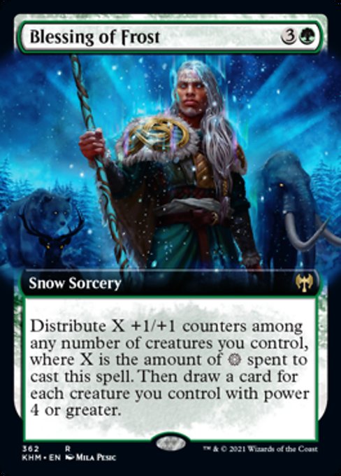Blessing of Frost (Extended Art) (Kaldheim) Near Mint Foil