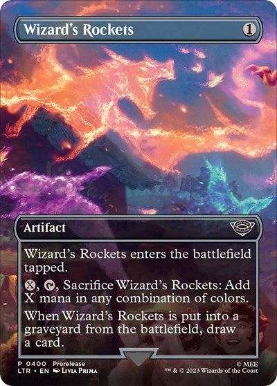 Wizard's Rockets (Borderless) (Universes Beyond: The Lord of the Rings: Tales of Middle-earth) Near Mint