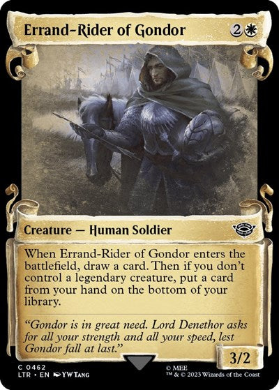 Errand-Rider of Gondor (Showcase Scrolls) (Universes Beyond: The Lord of the Rings: Tales of Middle-earth) Near Mint