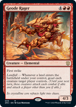Geode Rager (Commander 2020 Zendikar Rising) Near Mint