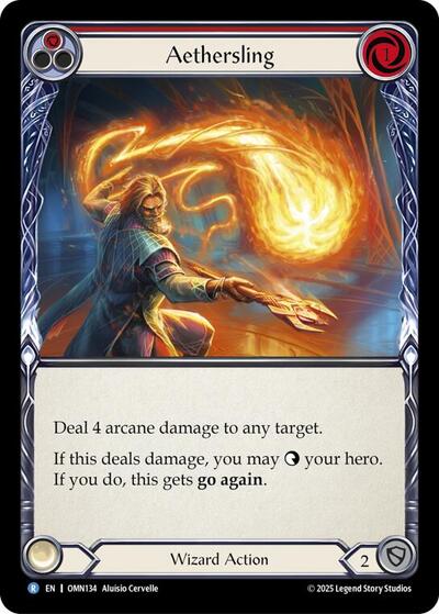 Aethersling (Red) (Omens of the Third Age) Near Mint Foil