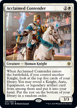 Acclaimed Contender (Throne of Eldraine) Near Mint Foil
