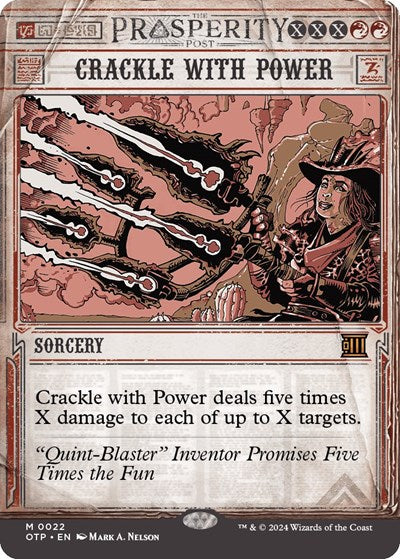 Crackle with Power (Outlaws of Thunder Junction: Breaking News) Near Mint