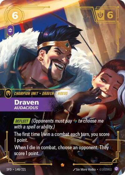 Draven Audacious (Spiritforged) Near Mint Foil