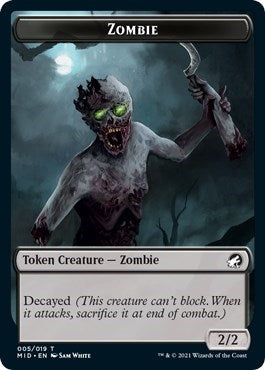 Zombie (005) Token (Innistrad: Midnight Hunt) Near Mint