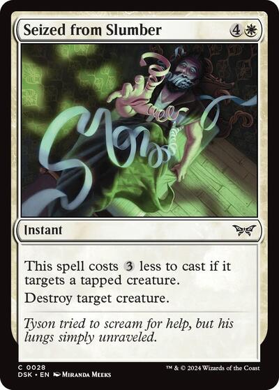 Seized from Slumber (Duskmourn: House of Horror) Near Mint Foil