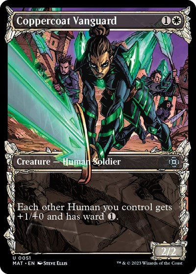 Coppercoat Vanguard (Showcase) (March of the Machine: The Aftermath) Near Mint Foil