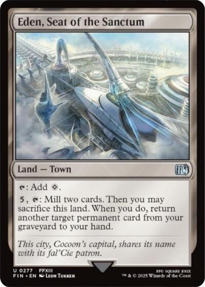 Eden, Seat of the Sanctum (Universes Beyond: FINAL FANTASY) Near Mint Foil