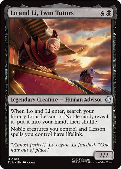 Lo and Li, Twin Tutors (Avatar: The Last Airbender) Near Mint