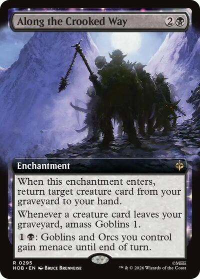 Along the Crooked Way (Extended Art) (The Hobbit) Near Mint Foil