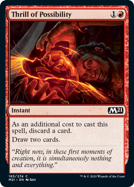 Thrill of Possibility (Magic 2021 Core Set) Near Mint Foil
