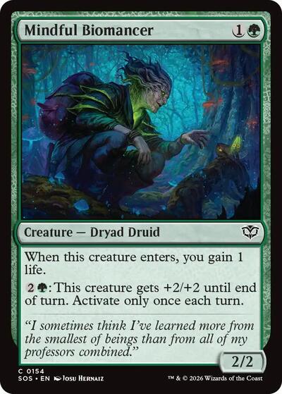 Mindful Biomancer (Secrets of Strixhaven) Near Mint