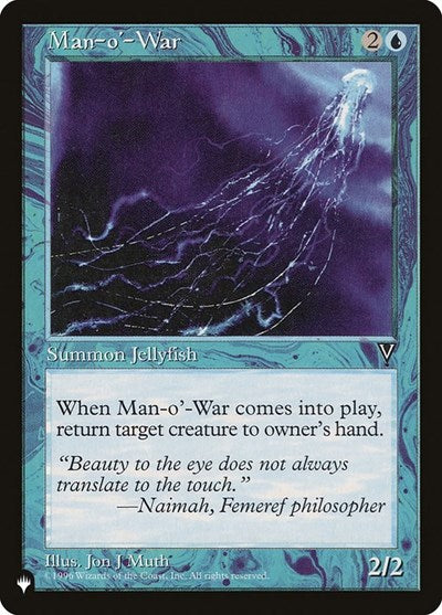 Man-o'-War (VIS) (The List) Near Mint