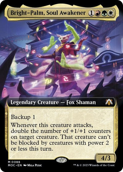 Bright-Palm, Soul Awakener (Extended Art) (Commander: March of the Machine) Light Play Foil