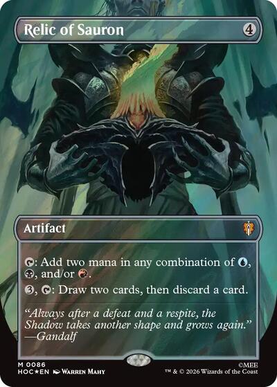 Relic of Sauron (Borderless) (Surge Foil) (The Hobbit: Eternal-Legal) Near Mint Foil