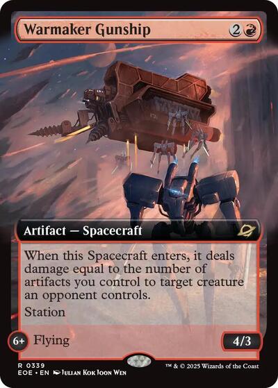 Warmaker Gunship (Extended Art) (Edge of Eternities) Near Mint