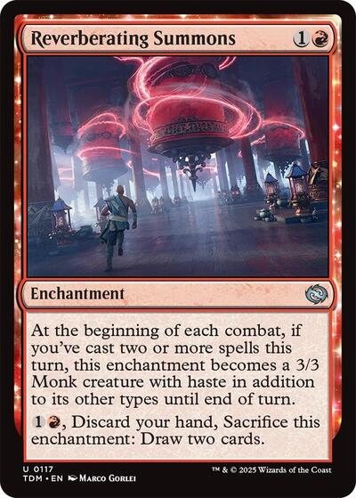 Reverberating Summons (Tarkir: Dragonstorm) Near Mint