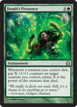 Death's Presence (Return to Ravnica) Medium Play
