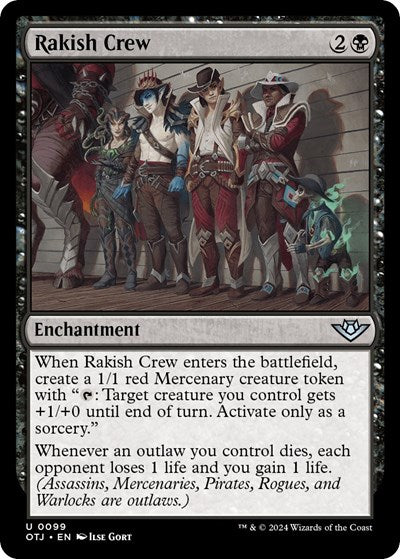 Rakish Crew (Outlaws of Thunder Junction) Near Mint Foil