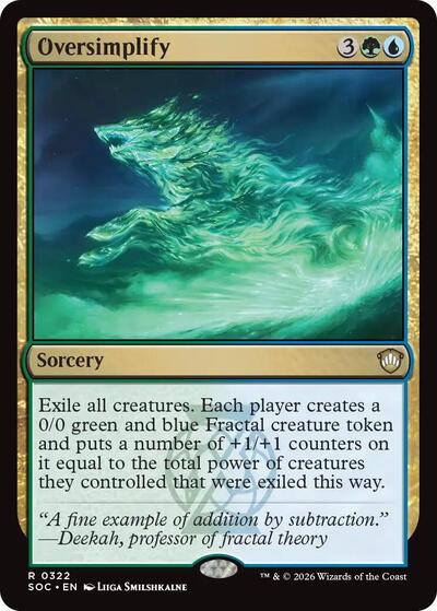 Oversimplify (Commander: Secrets of Strixhaven) Near Mint