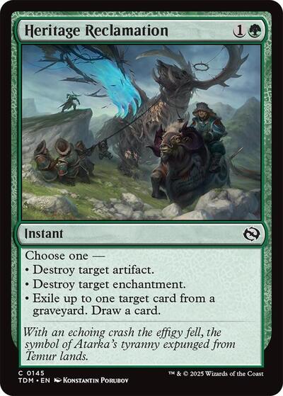 Heritage Reclamation (Tarkir: Dragonstorm) Near Mint Foil