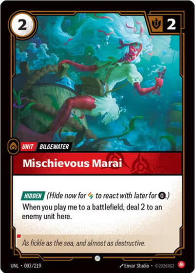 Mischievous Marai (Unleashed) Near Mint Foil