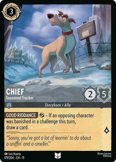 Chief - Seasoned Tracker (Winterspell) Near Mint Cold Foil