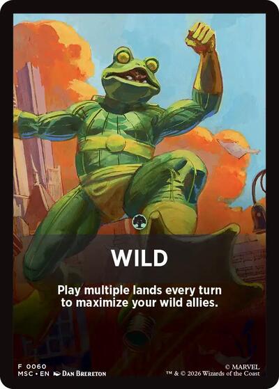 Wild Theme Card (Commander: Marvel Super Heroes) Near Mint