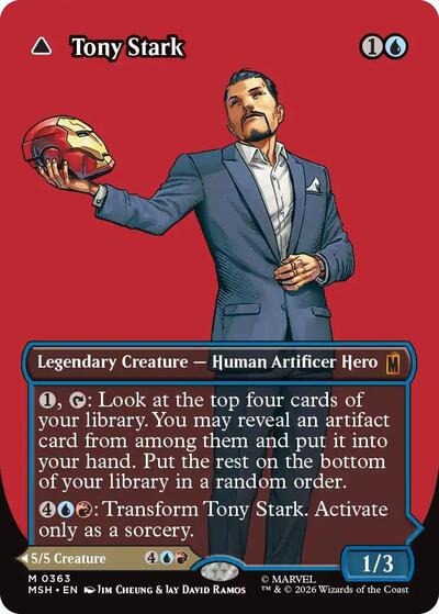Tony Stark (Borderless) (0363) (Marvel Super Heroes) Near Mint Foil