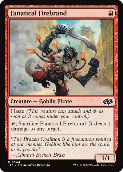 Fanatical Firebrand (Foundations Jumpstart) Near Mint
