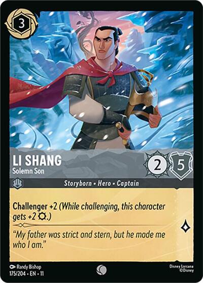 Li Shang - Solemn Son (Winterspell) Near Mint Cold Foil