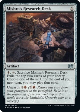 Mishra's Research Desk (The Brothers' War) Near Mint Foil