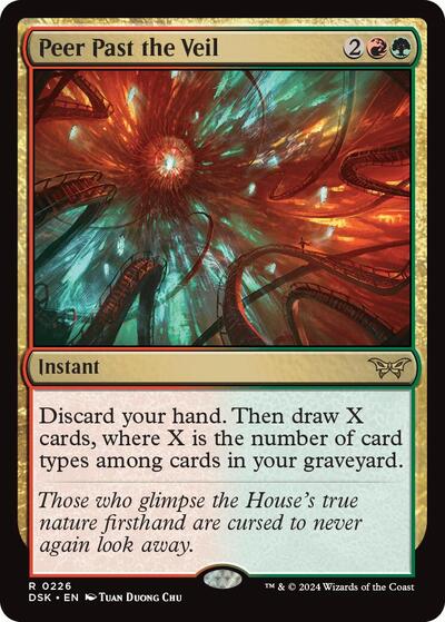 Peer Past the Veil (Duskmourn: House of Horror) Near Mint Foil