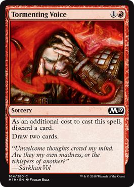 Tormenting Voice (Magic 2019 Core Set) Near Mint Foil