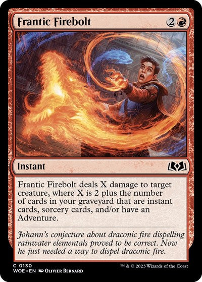 Frantic Firebolt (Wilds of Eldraine) Near Mint
